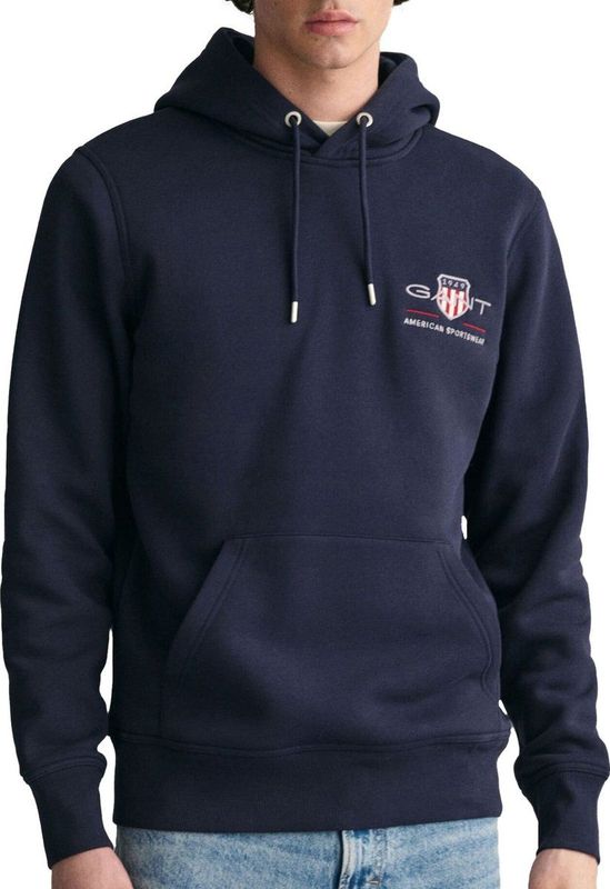 Hoodie GANT Men Medium Archive Shield Evening Blue