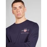 GANT - T-shirt - Langsleeve - Katoen - Zwart