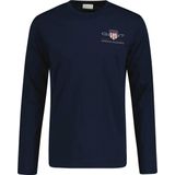 GANT - T-shirt - Langsleeve - Katoen - Zwart