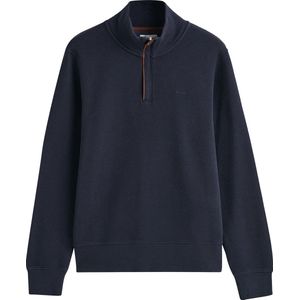 Gant Halfzip Sacker Trui Navy - Heren - Schipperstrui