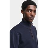 GANT - 2068028 - Sacker Rib Half-Zip Sweatshirt - Bruin - Katoen - Lange Mouwen