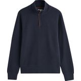 GANT - 2068028 - Sacker Rib Half-Zip Sweatshirt - Bruin - Katoen - Lange Mouwen
