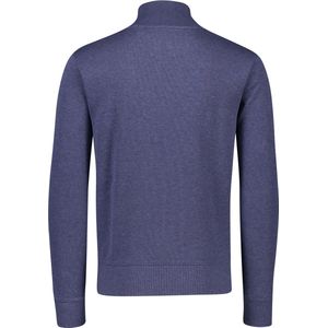 Gant katoenen trui opstaande kraag blauw