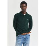 Gant - Rugger Pique Polo - Donkergroen - Heren Poloshirt - Regular-fit