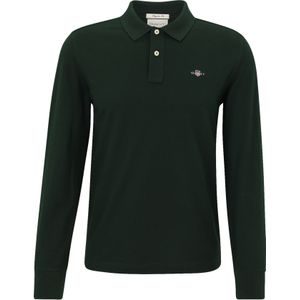Gant - Rugger Pique Polo - Donkergroen - Heren Poloshirt - Regular-fit