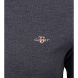 Gant - 2230 Shield Polo - Casual - Blauw - Katoen - Lange Mouwen