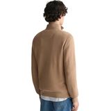 GANT - Cotton Half Zip - Trui - Black - 100% Katoen