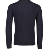 Gant - Donkerblauwe Trui - Lamswol - V-hals