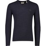 Gant - Donkerblauwe Trui - Lamswol - V-hals