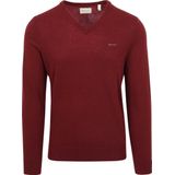 Gant Trui Lamswol Bordeaux - Heren - Pullovers