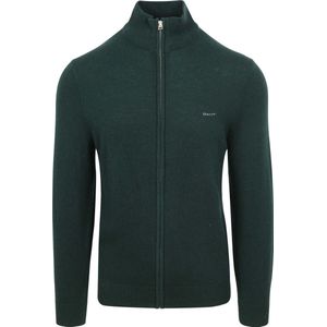 GANT Cardigan groen, Effen
