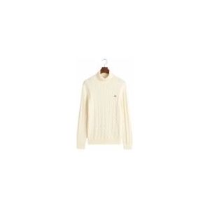 Trui GANT Men Cotton Cable Turtle Neck Cream-M