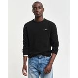 GANT - Superfine Lambswool C-Neck - Trui - Zwart - Regular Fit
