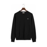 GANT - Superfine Lambswool C-Neck - Trui - Zwart - Regular Fit