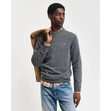 GANT - Superfine Lambswool C-Neck - Trui - Charcoal Melange - Wol 100%
