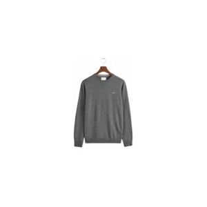 GANT - Superfine Lambswool - Trui - Charcoal Melange - Wool 100%