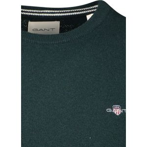 GANT - Superfine Lambswool C-Neck - Gebreide Trui - Tartan Green
