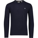 GANT - Superfine Lambswool Trui - Dk. Sand Melange - Wool 100%