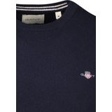 GANT - Superfine Lambswool Trui - Dk. Sand Melange - Wool 100%