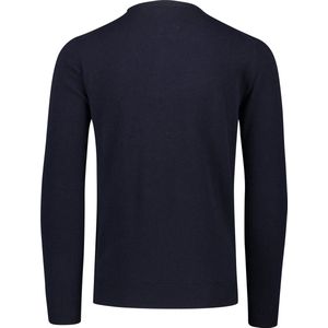 Gant - Trui - Donkerblauw - Ronde Hals - Lamswol - Normale Fit
