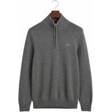 Gant Troyer CASUAL COTTON HALF ZIP mit grafischer Logostickerei auf der Brust