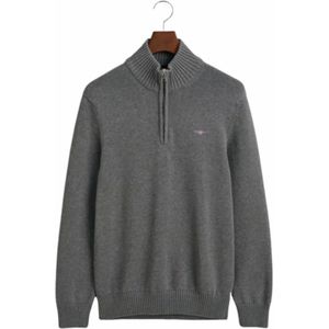 GANT - Casual Half Zip Sweater - Katoen - Blauw