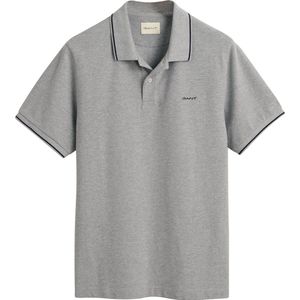Gant - Poloshirt - Grijs - Korte Mouwen - Katoen