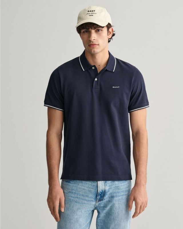 Poloshirt mit Label-Stitching