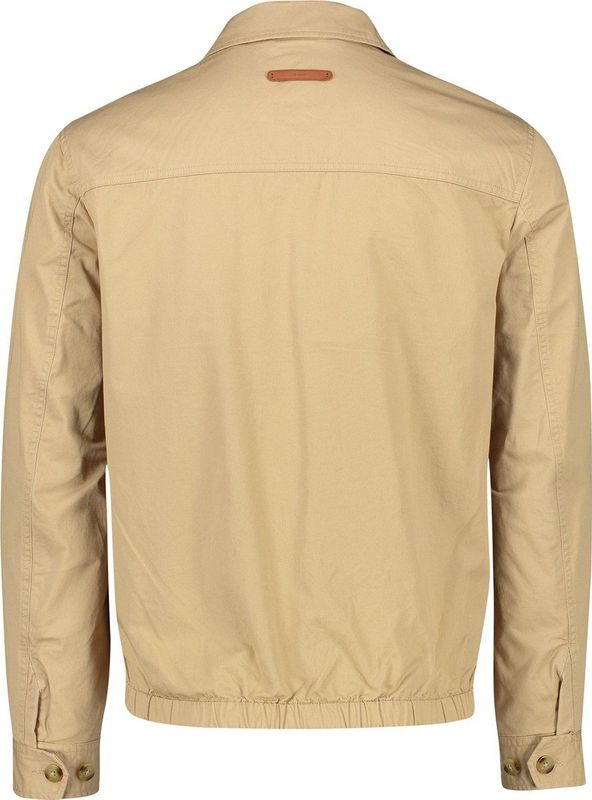 Gant zomerjas beige wind cheater normale fit katoen