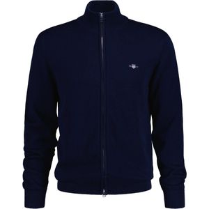 GANT - Cotton Cardigan - Evening Blue - 100% Katoen