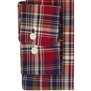 Gant casual overhemd katoen normale fit rood geruit