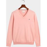 Gant - Pullover - Roze - Katoen - V-Hals
