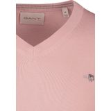 Gant - Pullover - Roze - Katoen - V-Hals