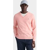 Gant - Pullover - Roze - Katoen - V-Hals