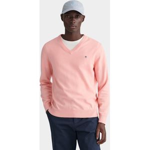 Gant - Pullover - Roze - Katoen - V-Hals