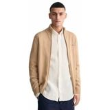 Gant Vest - Bruin - Katoen - Normale Fit - Ronde Hals