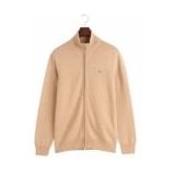 Gant Vest - Bruin - Katoen - Normale Fit - Ronde Hals