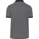 Gant Poloshirt Pique Navy Streep - Heren