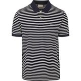 Gant Poloshirt Pique Navy Streep - Heren