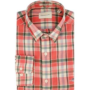 Gant - Casual - Rood - Katoen/Linnen - Button-down Kraag