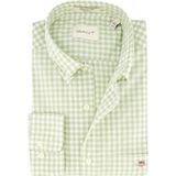 Gant - Geruit Overhemd - Groen - 100% Katoen