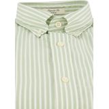 Gant - Casual Overhemd - Groen - Katoen - Gestreept