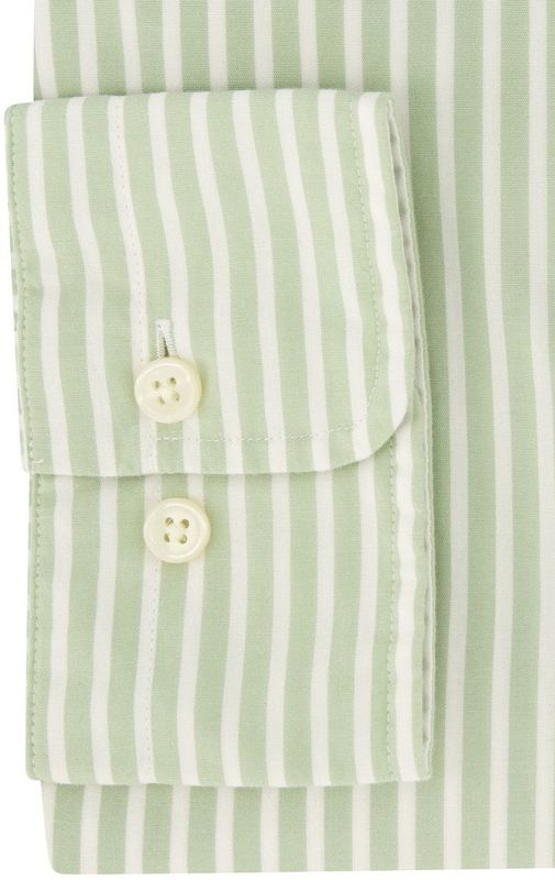 Gant - Casual Overhemd - Groen - Katoen - Gestreept