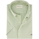Gant casual overhemd korte mouw groen