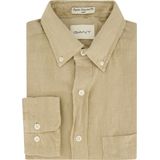 Gant - Overhemd - Beige - Linnen