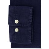 Gant - Overhemd - Donkerblauw - Linnen - Regular Fit