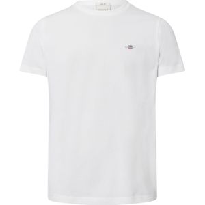 T-shirt - Effen - Jersey - Kwartmouw - Normale Pasvorm