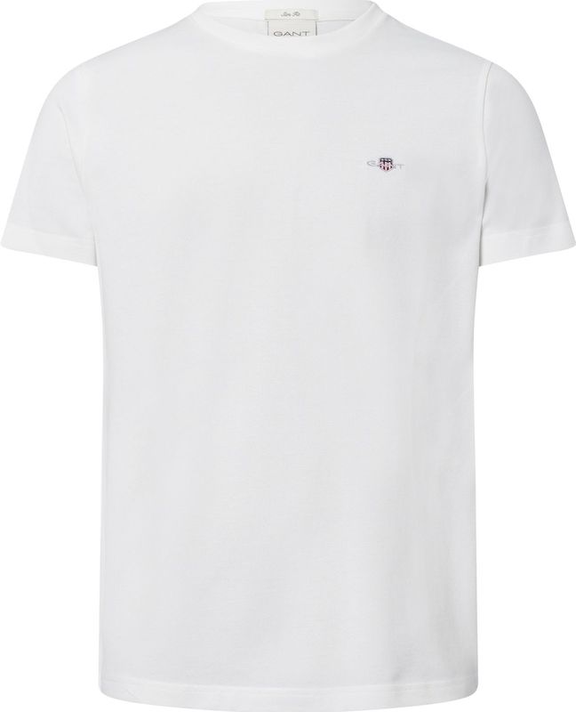 T-shirt - Effen - Jersey - Kwartmouw - Normale Pasvorm