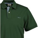 Gant Contrast Piqué Poloshirt Donkergroen