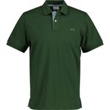 Gant Contrast Piqué Poloshirt Donkergroen - Maat M - Heren